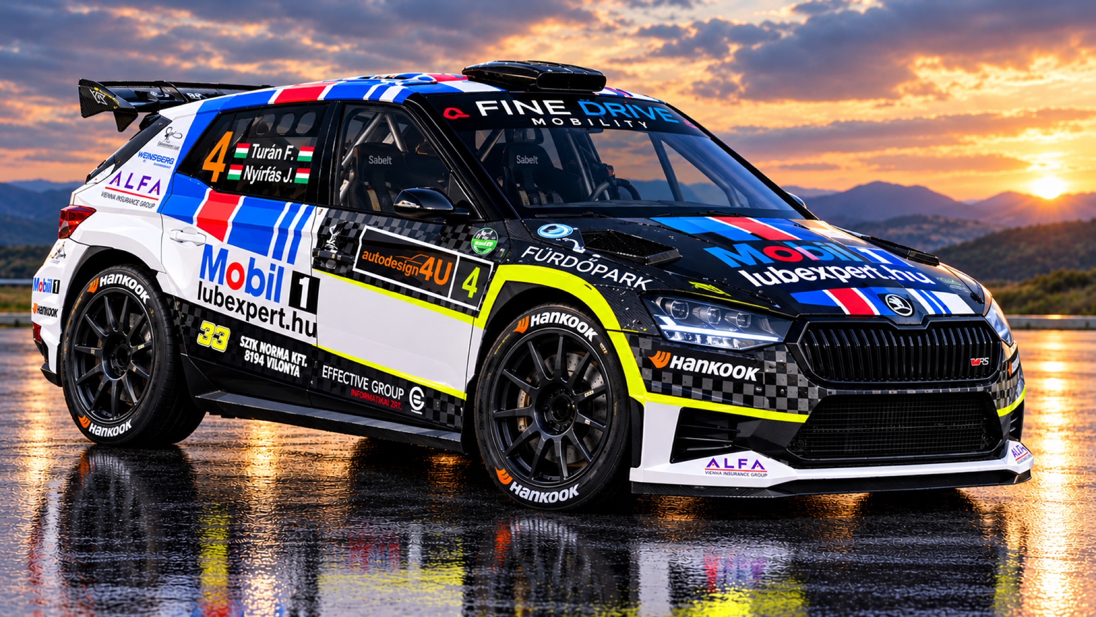 Skoda Fabia RS Rally2 – 2026-os dekor