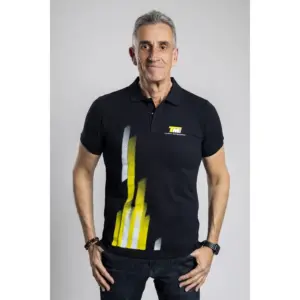 Fekete galléros, férfi póló