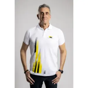 Fehér galléros, férfi póló