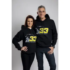 Fekete kapucnis pulóver